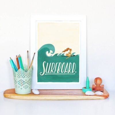 Surfboard Print