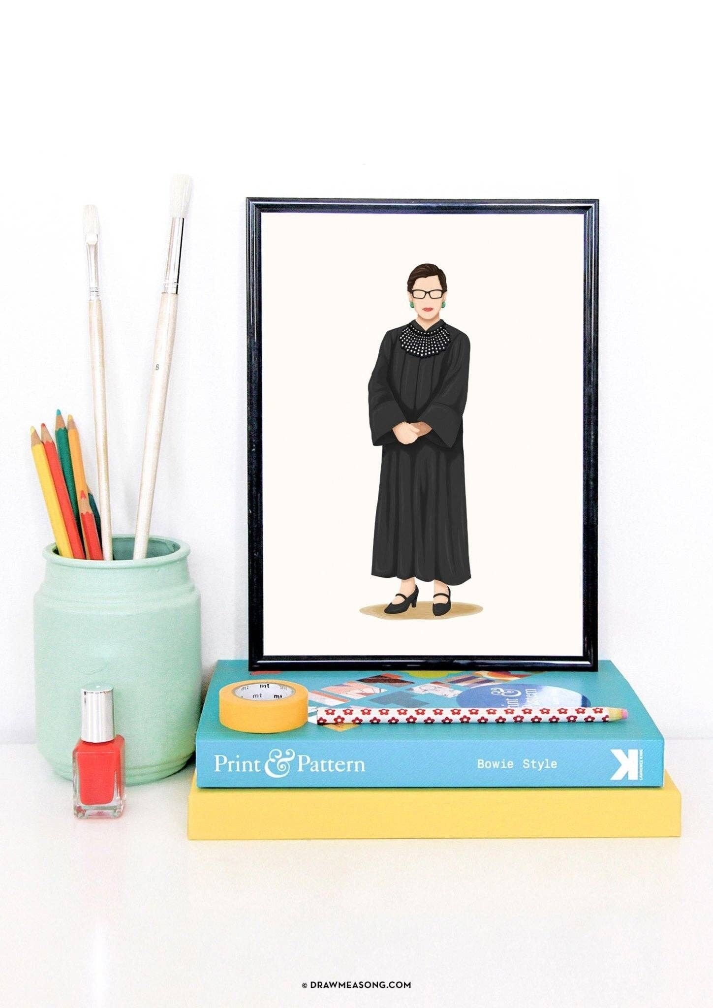 Stampa artistica di Ruth Bader Ginsburg