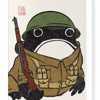 ARMY EZEN FROG Greeting Card