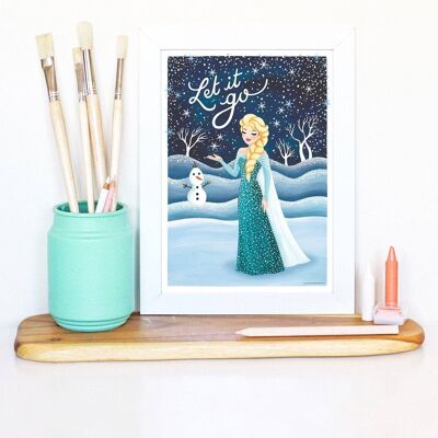 Elsa congelada Lámina artística