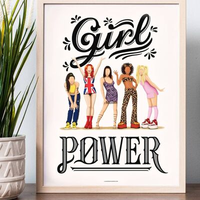 Girl-Power-Kunstdruck