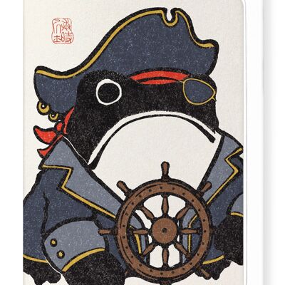 PIRATE EZEN FROG Greeting Card