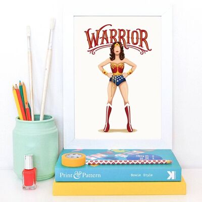 Wonder Woman Krieger Kunstdruck