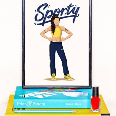 Sporty Spice Art Print