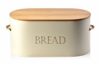 BEIGE SABLE Boîte à pain 34/37.5x8xh16cm 1