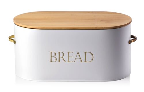 SANDY WHITE Breadbox 34/37.5x8xh16cm
