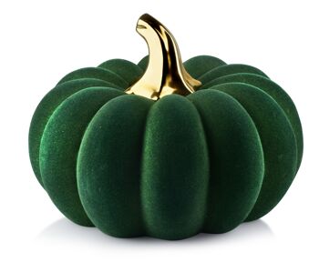 MAVE Figurine citrouille verte 24xh16.5cm