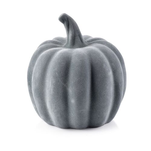 MAVE Pumpkin figure gray velor 13xh15cm