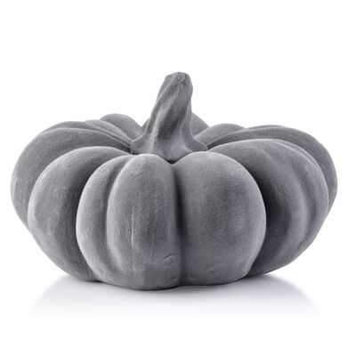 MAVE Figure pumpkin velor gray 17xh10cm