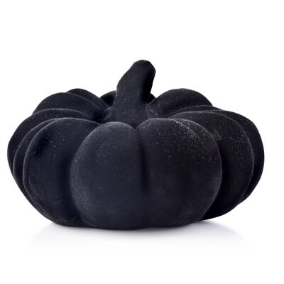 MAVE Figure pumpkin velor black 17xh10cm