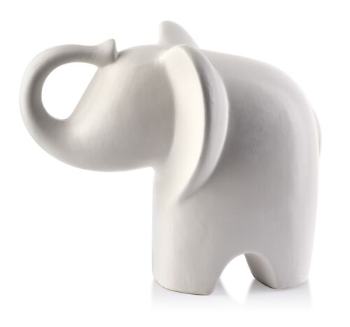 MIA WHITE Elephant figure 20x12xh15.5cm