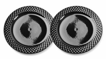 DIAMOND BLACK Set de 2 assiettes plates 26,5cm 1