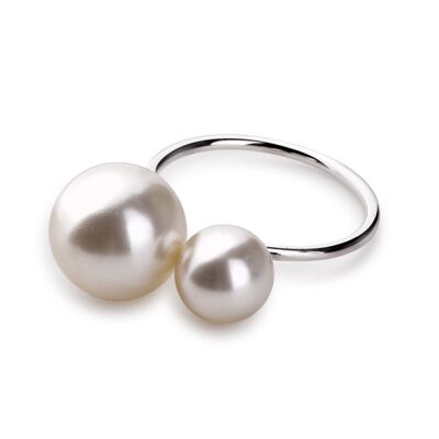 ADRIANNE Portatovaglioli argento perla 7x5x3cm