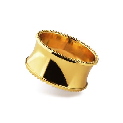 ADRIANNE Servilletero anillo dorado 4,5x4x5x2,5cm