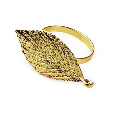 ADRIANNE Porta tovaglioli in foglia d'oro 4.Dimensioni: 5x7x4cm