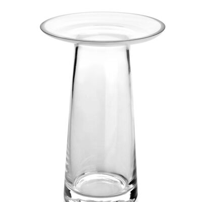 SERENITE Vase mit Kragen h20x13,5 transparent