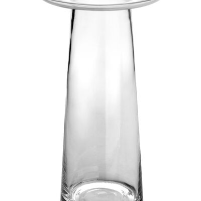 SERENITE Vase à collerette h25x14,5 transparent