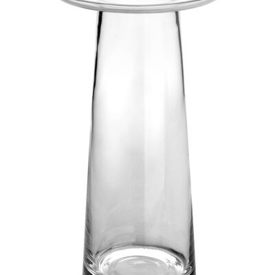 SERENITE Vase with a collar h25x14.5 transparent