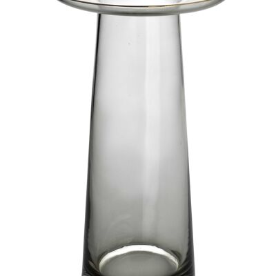 SERENITE Vase with collar h25x14.5cm grey