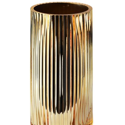 SERENITE GOLD Vase Durchmesser 9,5 x H: 20 cm
