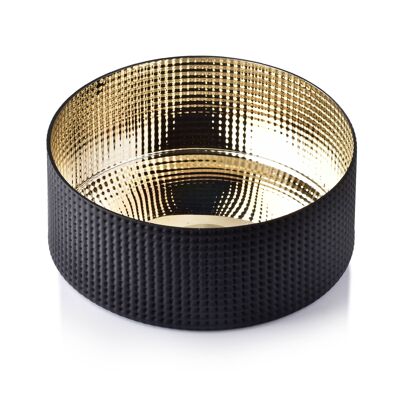 SERENITE BLACK AND GOLD Decorative bowl diam.22.5xH:10cm