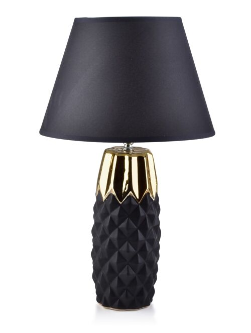 LARA LAMP h52x12cm gold and black mat