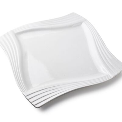 BASIC Assiette plate WAVE 24x32.5h1.5cm