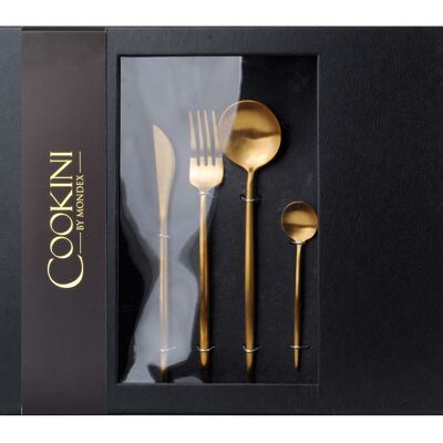CASA GOLD Set of 16 cutlery COOKINI