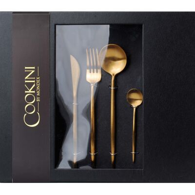CASA GOLD Set of 16 cutlery COOKINI