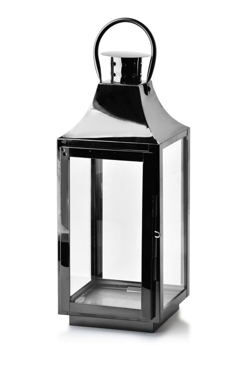 LORENZO BLACK Lantern 16x15xH:38cm