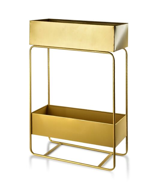 SWEN GOLD Two-level bar/flower stand 60x25.5xH:90 cm