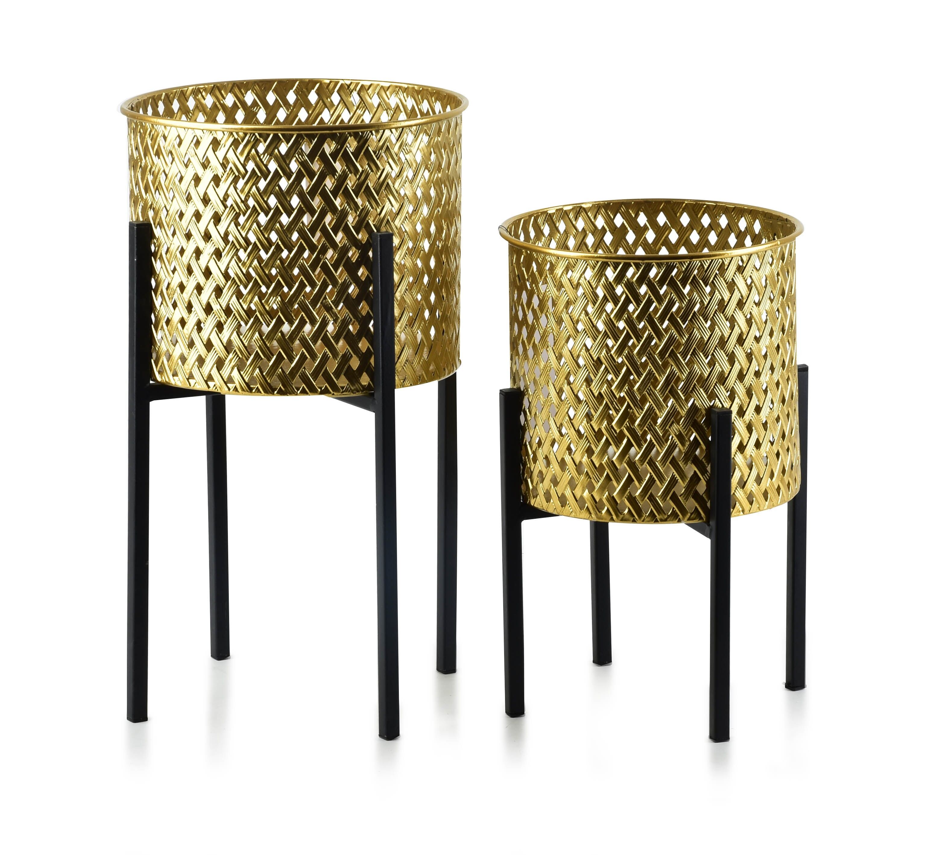 SWEN Set di 2 vasi da fiori 20xh36.5cm, 18xh29cm