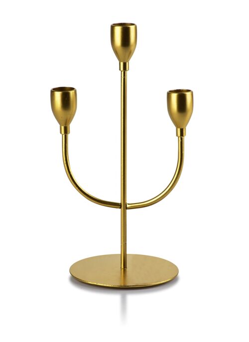 CEDRIC GOLD Candlestick 10.5x13.5xh25cm 3 arms