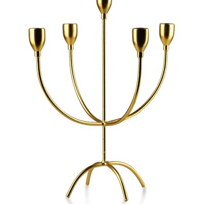 CEDRIC GOLD Candlestick 25x16xh32cm 5 arms