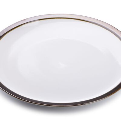 CAL WHITE Plate 24cm 24x24xh2cm