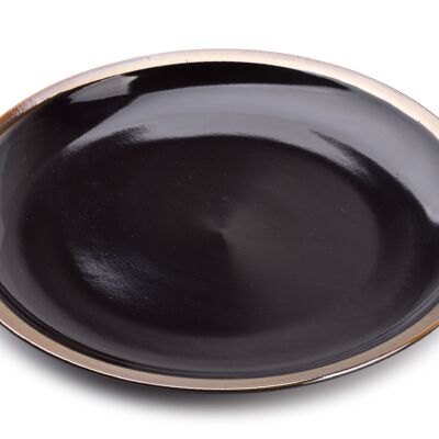 CAL BLACK Plate 24x24xh2cm