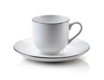 Tasse à expresso SIMPLE 120 ml avec soucoupe 13 cm 1