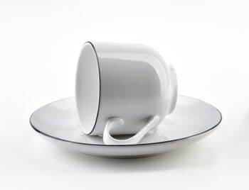 Tasse à expresso SIMPLE 120 ml avec soucoupe 13 cm 3