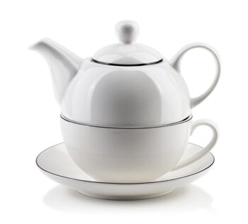 SIMPLE Une cruche avec une tasse de thé pour un 1