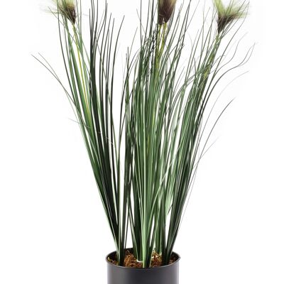 Fiore artificiale 12,5xh64cm fiori verde-marrone