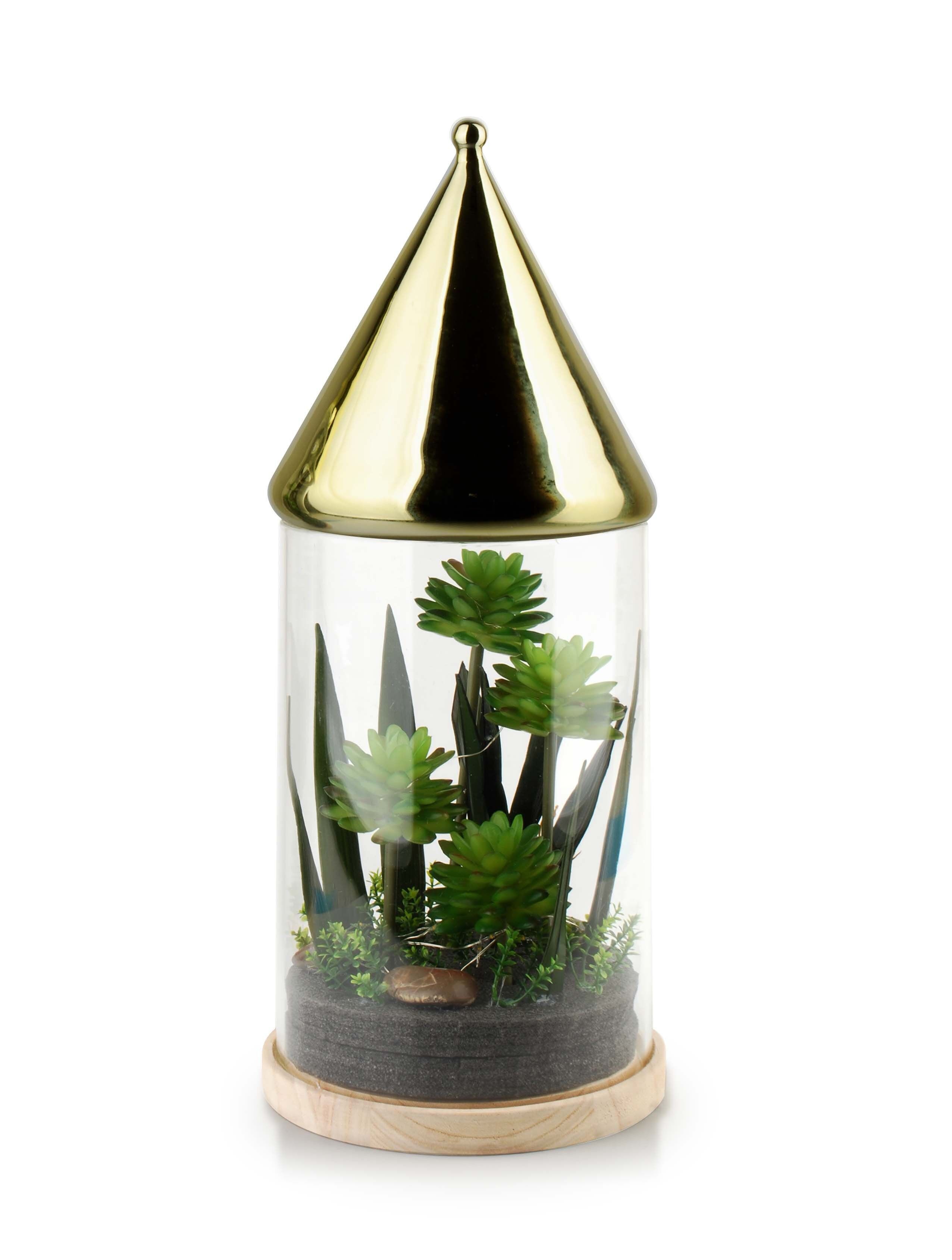 BASTIEN Tube with LED 21.5x21.5x53cm decorative item