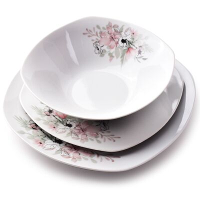 BLOSSOM DINNER SET 18PCS.