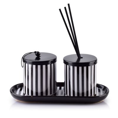 Scent set candle + diffuser 23X9XH9cm