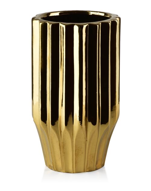 YVONNE GOLD VASE 14xh24.5cm