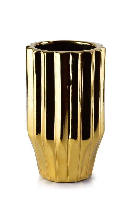 YVONNE GOLD VASE 12xh20cm