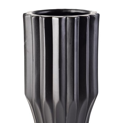 YVONNE BLACK VASE 12xh20cm