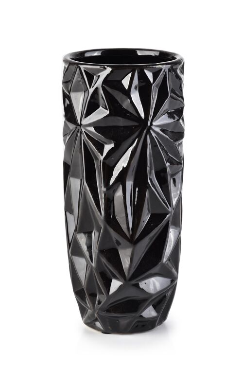 LORELAI BLACK VASE 10.5xh24cm