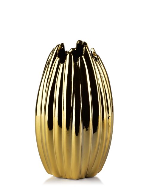 RORY GOLD VASE 11x7xh19.5cm