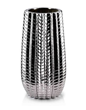 VASE ARGENT CACTUS 11xh27cm 1