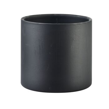 AVA Pot en céramique noir 12,5xh11,7cm